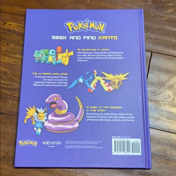 Pokémon Seek and Find - Kanto (Pokemon) Hard cover look & find book - Picture 3 of 4